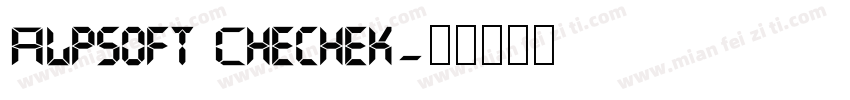 Alpsoft Chechek字体转换